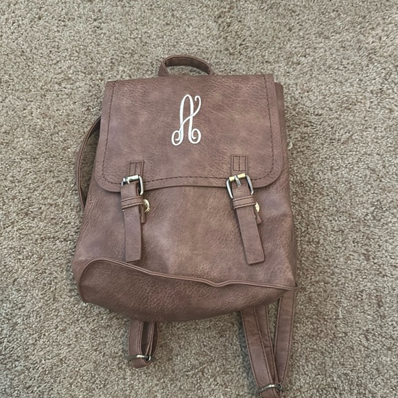 “A” Monogrammed BackPack - Picture 1 of 4